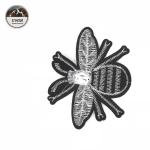 DIY Black Small Size Bee Embroidery Patch, Patch Decorative Jacket and Bag