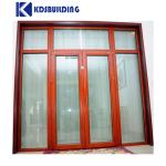 Solid Core Wood Exterior Double Doors Push And Pull French Style Waterproof
