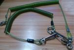 140MM Green PU Coated Coil Safety Tool Lanyard for Hand Tools