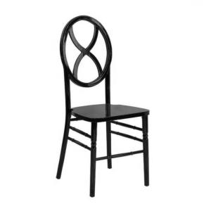 China NO Folded Solid Wood Material Stackable Banquet Chairs for Hotel Furniture Round Back Chiavari Design factory