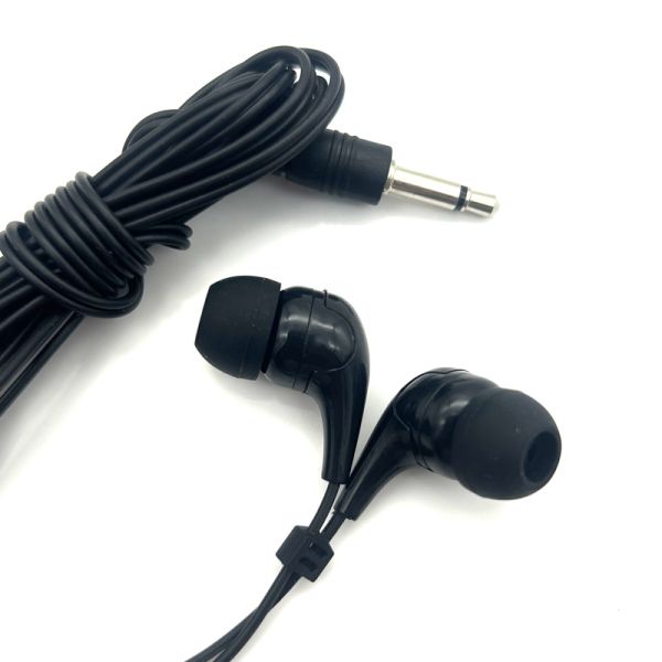 3.5mm Audio Plug Disposable Airline Headset Lightweight Tour Guide Earphone for Guided Tours and Travel