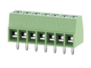 China CT250-00 2.54mm Pitch Rising Clamp Terminal Block Wire Fix Tightly Green Color factory