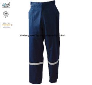 China Cotton Camouflage Printed Fire Resistant Pants With Reflective Tape 300gsm factory