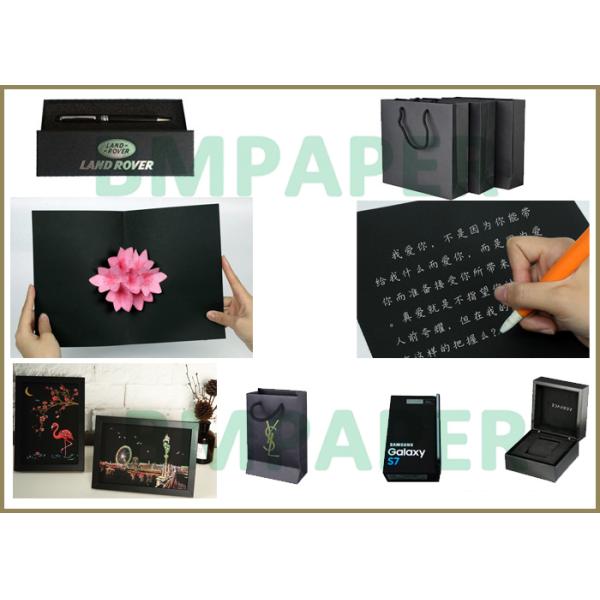 400gsm Black Kraft Paper Board For Photo Frame 70 x 100cm Folding Resistant