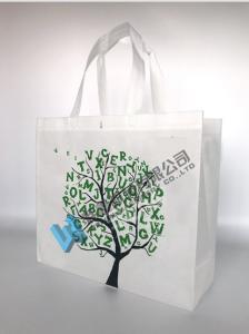 China 120gsm recyclable Silkscreen printing PP non- laminated non woven shopping bag factory