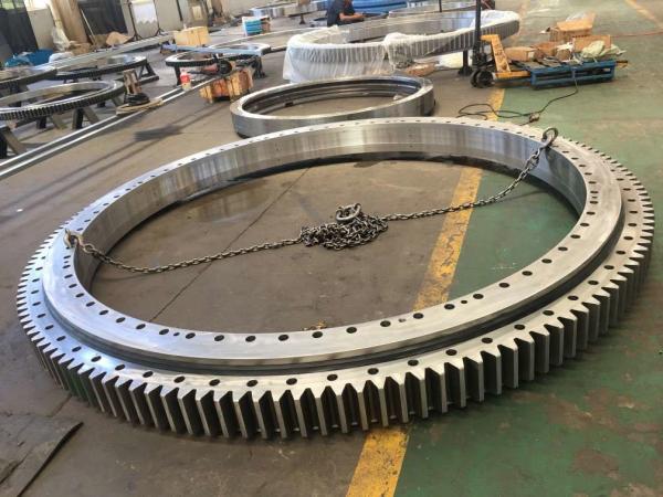 Large Size Turntable Internal Gear Slewing Ring Bearing For Deck Crane, Wind