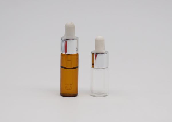 China 2ml Mini Amber Glass Tincture  Essential Oil Dropper Bottle factory