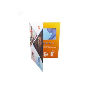 China Transparent Display LCD Video Brochure Card Customized For Festival factory
