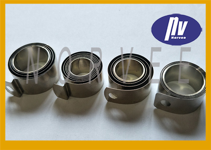 350mm Length Flat Coil Spring , SS301 Spiral Power Spring For Tobacco Shelf Pusher