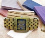Business Vera Engraved Wooden Watches For Men 3 ATM Water Resistant