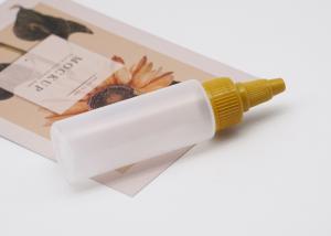 China Plastic Cylinder Frosted Clear Bottle 30ml With Screw Long Nozzle Cap Cosmetic factory