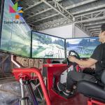 3 Screen 6 DOF VR Arcade Machine Race Car Coin Operated CE Certificate