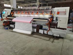 China 82 Inch Blanket Quilt Making Machine With Edge Cutting Device factory