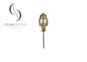 China Golden Hard Plastic Coffin Screws Funeral Accessories Lightweight And Durable PS04 factory