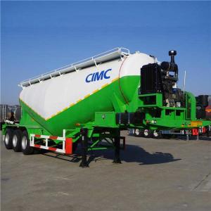 China Carbon Steel Single Silo 3 Axle 50T Cement Tanker Trailer factory