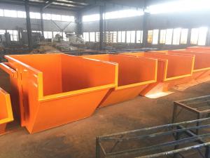 China Self Dumping Dumpsters Crane Boat Skip 4 Yard Customized With Your Logo factory