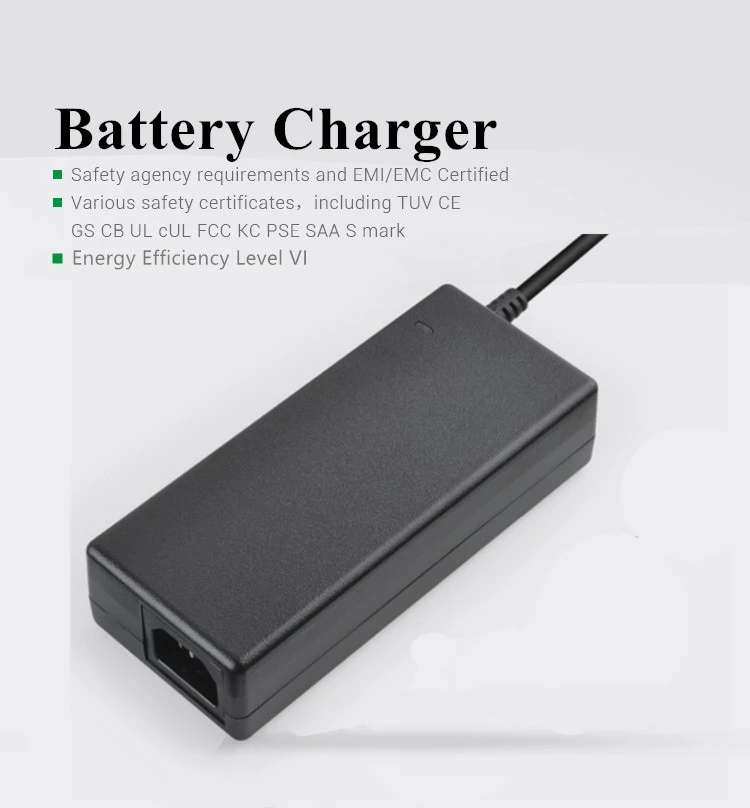 Electric Mobile Smart Battery Charger Lithium Battery Adapter Charger Fireproof