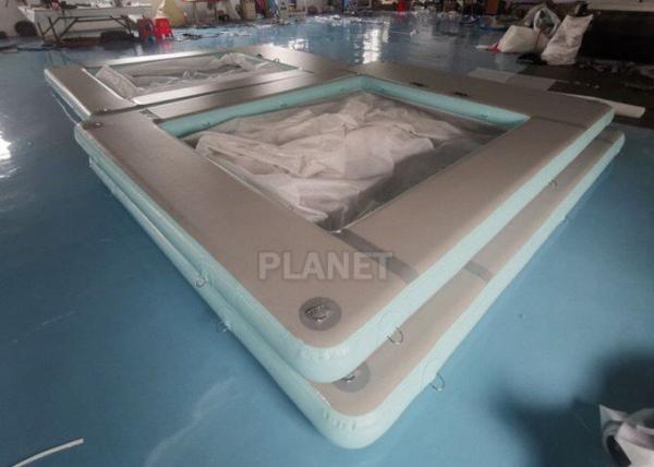 Anti Jellyfish Yacht Inflatable Floating Ocean Pool With Net