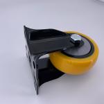5 Inch Top Plate Rigid Medium Duty Caster Wheel For Factory Equipment