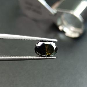 China Vivid Blue Crushed Ice Hybrid Moissanite Gemstones Oval Cut VVS1 8mm factory