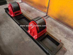 China 5 Ton Conventional Pipe Welding Rollers Bolt Adjustment For Wind Tower factory