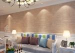 Soft Non - Woven 3D Texture Brick Effect Wallpaper For Living Room Decoration ,
