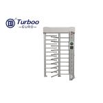 Fingerprint Full Height Turnstile Stainless Steel Single Pass Site