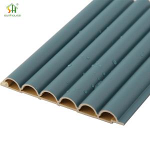 China Natural Antisepsis 3D WPC Wall Board , WPC Wood Plastic Composite Wall Panel factory