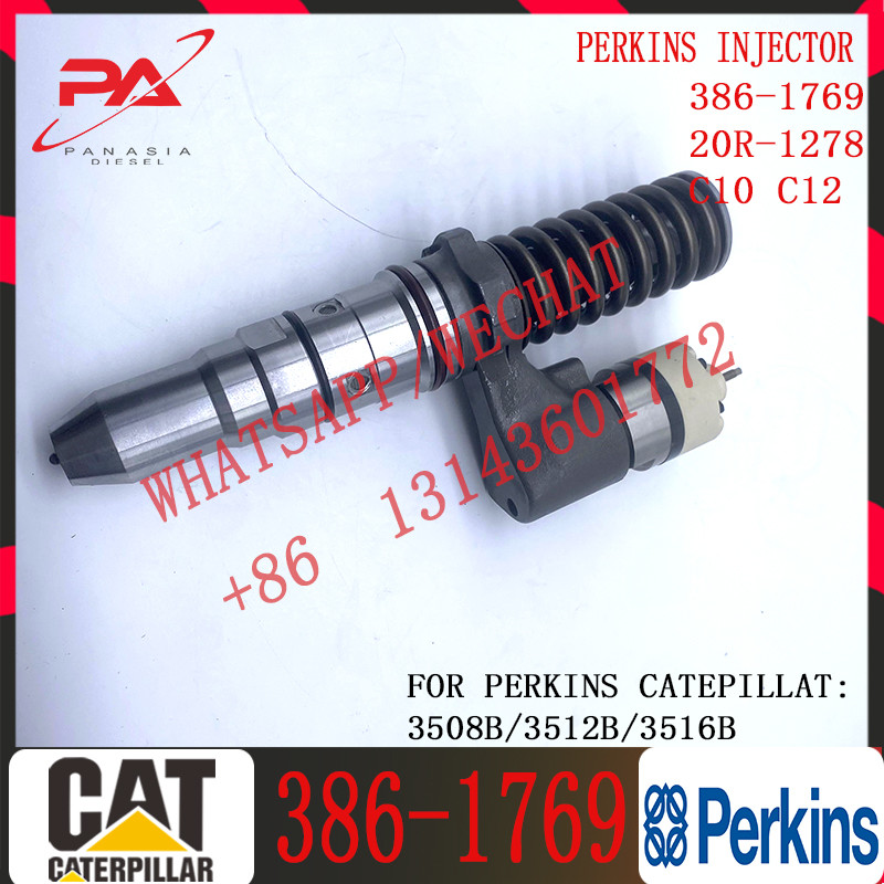 386-1769 Diesel Fuel Injector 20R-1278 For C-A-Terpillar 3508B 3512B 3516B Engine Common Rail
