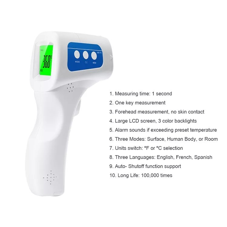 No Touch Gun Type Thermometer Digital Temperature Thermometer