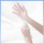 0.025mm Thickness Clear Plastic Gloves For Food Handling Disposable Polythene