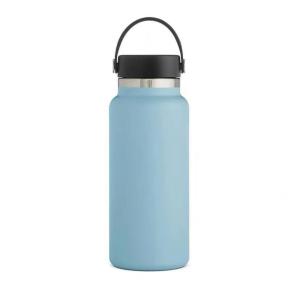 China BPA Free Double Wall Standard Mouth Vacuum Insulated Drink Sport Stainless Steel Powder Coated Water Bottle Custom Logo factory