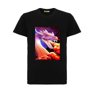 China Black Unique 3D T - Shirt Lenticular Printing Service Soft TPU Material factory