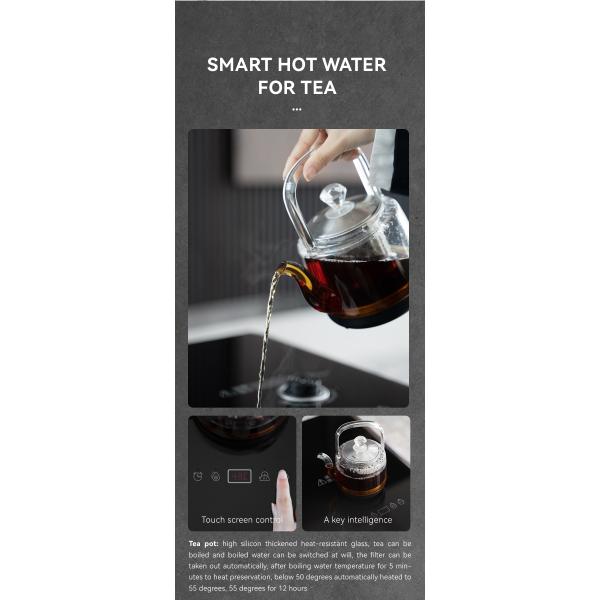 Modern Design Led Drawer Light Smart Coffee Table with Music Player and Wireless Charging