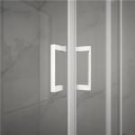 Square 6mm tempered glass 900x900x2000mm Bathroom Curved Corner Shower Enclosure