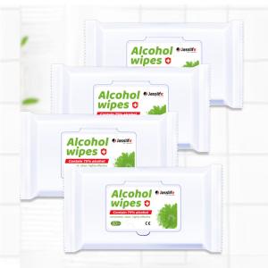 China 50 Pcs Alcohol Surface Wipes 75% Disinfectant Antibacterial Cleaning Wipes For Coronavirus Protection factory
