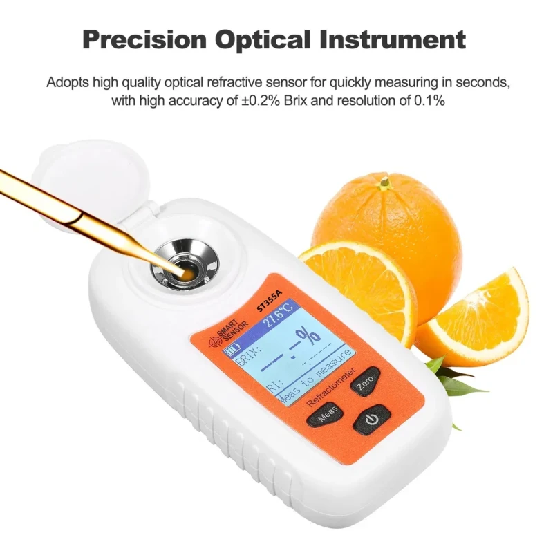 St355A Digital Refractometer, Atc Sugar Percent Tester