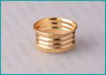 24mm Shiny Gold Screw Top Caps For Classical Pharmaceutical / Medicine Bottles