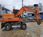 Original Korea Used Doosan DH140W With Good Condition Wheel Excavator
