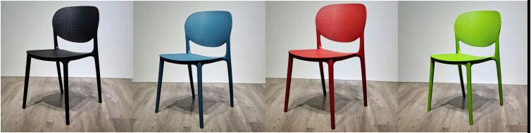 Food Court Dining Room Furniture Stackable Plastic PP Chair with Modern Design Style at Affordable