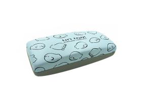 China Blue Kid's Cute Eyeglasses Case With Custom Logo , Pu Eyewear Case factory