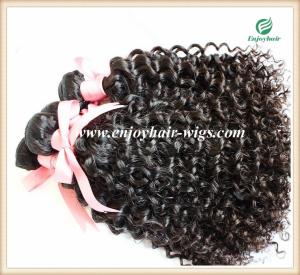 China Brazilian 5A virgin remy hair weave ,natural color(can be dye) deep curly 10''-26''length factory