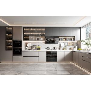 China Wood Kitchen Cabinets Modern Cupboard Cabinet Custom Cabinetry Manufacturing factory