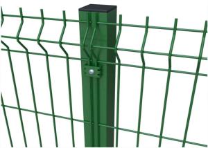 China 3 Folds 3d Curved Wire Mesh Fence Green Pvc Coated Welded factory
