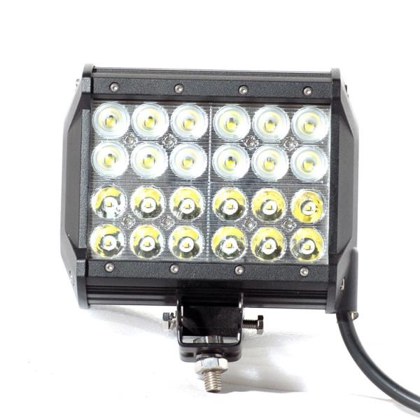 6.5 inch Quad Row Cree Light Bar with 5400 lumens, 72W Four Row LED Light Bar