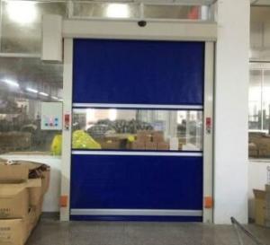 China Photo Sensor Industrial Rapid Roller Doors Wind Resistance Vertical / Standard Lifting factory