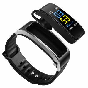 China 0.96 Inch 80mAh Y3 Plus 4.1 Bluetooth Headset Bracelet 80*160dpi Heart Rate factory