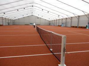 China 30x60m Giant Aluminium Frame Outdoor Sports Tent For Court Hurdle Racing factory
