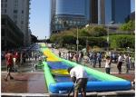 Durable PVC Tarpaulin Giant Inflatable Slide / 1000 Foot Slip N Slide For