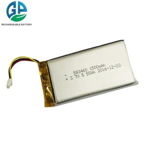 China High Temperature Rechargeable Lipo 300ma Li Polymer Battery LP583460 High Capacity 3.7V For Digital Devices factory